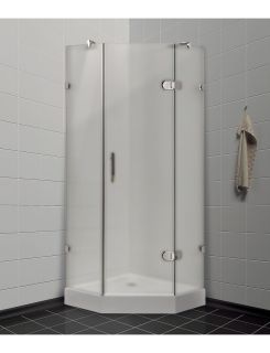 Душевой уголок Timo BY-839/80F 80x80 см хром/белый