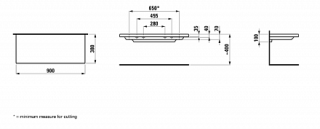 Полка Laufen Palace 8.7043.3.000.000.1 90см