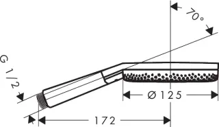 Душевая лейка Hansgrohe Raindance Alive Select S 24500990 шлифованное золото
