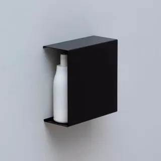 Полка Aquanet Магнум 302223 25 см чёрный матовый