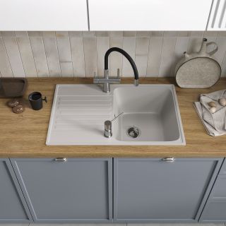 Мойка кухонная Reflexion Bolero 74-GR RF0574GR серый