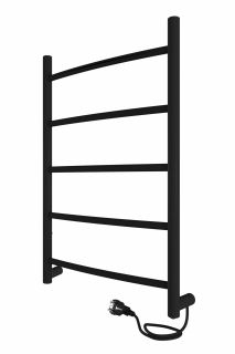 Полотенцесушитель электрический Indigo Arc LCAE60-40BRR 60x40 см чёрный муар