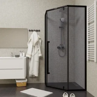 Душевой уголок Cerutti SPA C3AB 90x90см чёрный