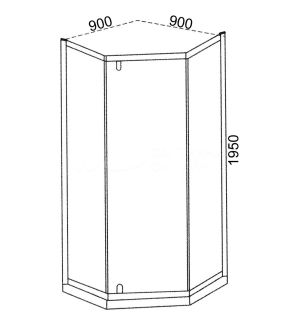 Душевой уголок Ceruttispa C3ABD