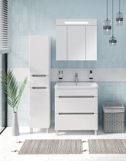 Тумба под раковину Runo напольная 2 ящика (под умывальник Omega 75) Парма 75 (00000001141)