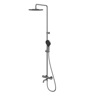 Душевая стойка термостатическая WHITECROSS Y Y1234TOPGM оружейная сталь