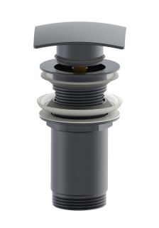 Донный клапан для раковины Wonzon & Woghand WW-88SS08-BGM тёмный графит