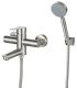 Смеситель для ванны с душем РМС SUS124-009E нержавеющая сталь