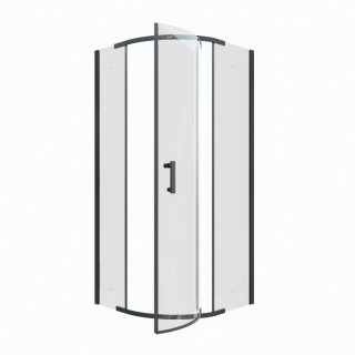 Душевой уголок Cerutti SPA KORRA Z90B  90x90см чёрный