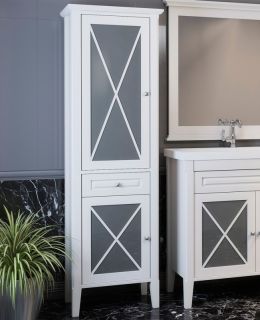 Шкаф-колонна Opadiris Палермо 53 L Z0000008258 Белый матовый