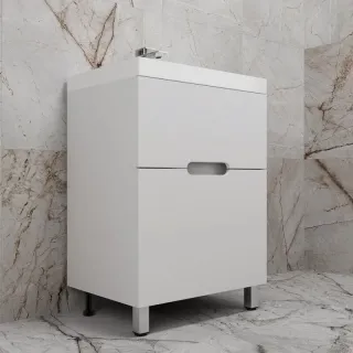 Напольная тумба под раковину Style Line Матис ЛС-00002441 60 см белый матовый