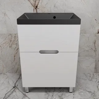 Напольная тумба под раковину Style Line Матис ЛС-00002441 60 см белый матовый