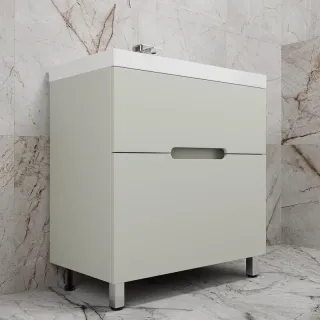 Напольная тумба под раковину Style Line Матис ЛС-00002438 80 см олива