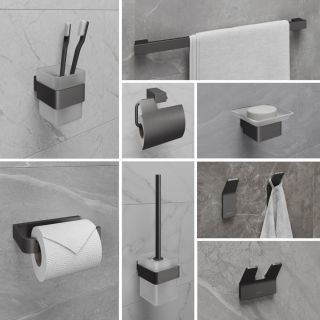 Крючок одинарный Lemark Smooth Line 9716003 графит