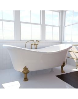 Ванна из искусственного камня Фэма Стиль Габриэлла на опорах RAL 187x84 см