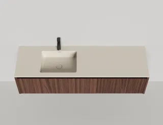 Подвесная тумба Salini Domino 27D216ON 160см шпон Onda Plus