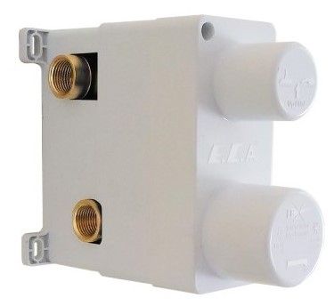 Скрытая часть для смесителя E.C.A. 102166301EX на три режима белый