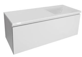 Подвесная тумба под раковину Эстет Dallas Luxe ФР-00002294 Л/П 115см длинный ящик белый