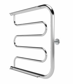 Полотенцесушитель водяной Indigo Фокстрот Standart FSW50-50P с полкой 50x50 см хром