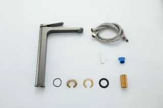 Смеситель для раковины Gappo G1010-29 оружейная сталь