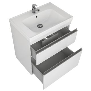 Dreja Тумба Grace Plus 60 белый лак 2 ящ 99.0904