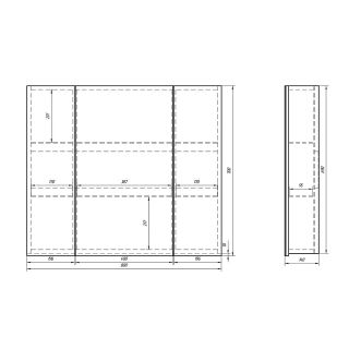 Dreja Шкаф зеркальный Almi 80