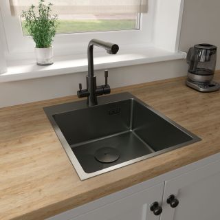 Кухонная мойка Lemark Janga 440 9936103 графит