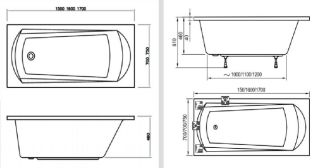 Акриловая ванна Ravak DOMINO 150х70 C641000000
