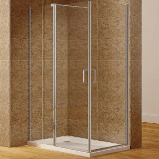Душевой уголок Aquanet Cinetic AE12-N-120H190U-CT + AE12-N-90H190U-CT 254238 120x90 см стекло прозрачное профиль хром