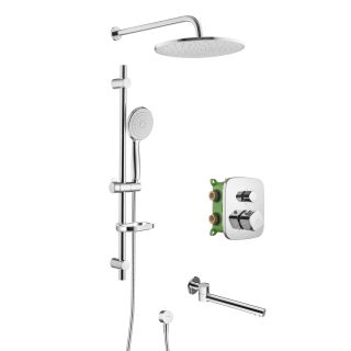 Душевой комплект Swedbe Platta 5560 с термостатом хром