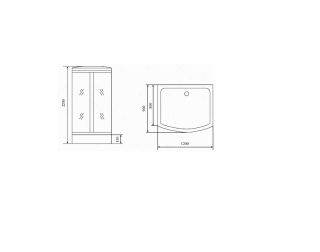 Timo Comfort T-8815 Clean Glass душевая кабина (120*90*220)
