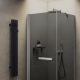 Душевой уголок MaybahGlass MGY-1348-5 100x100см хром матовый/графит