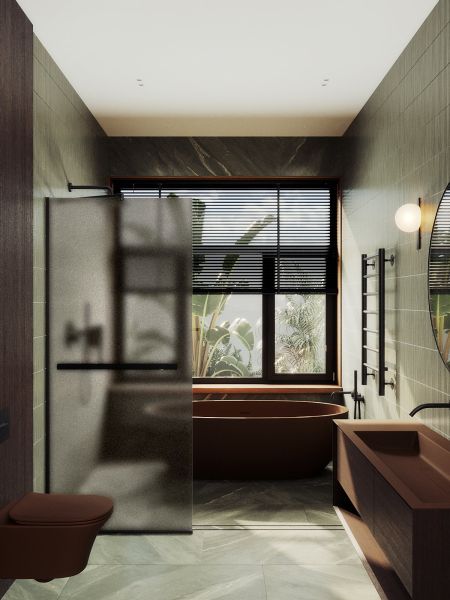 Душевая перегородка MaybahGlass MGD-728-6у 79см чёрный