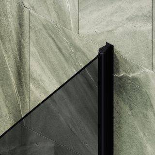 Шторка на ванну MaybahGlass MGV-785-6 70см чёрный