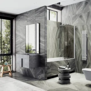 Шторка на ванну MaybahGlass MGV-616-1 70см белый