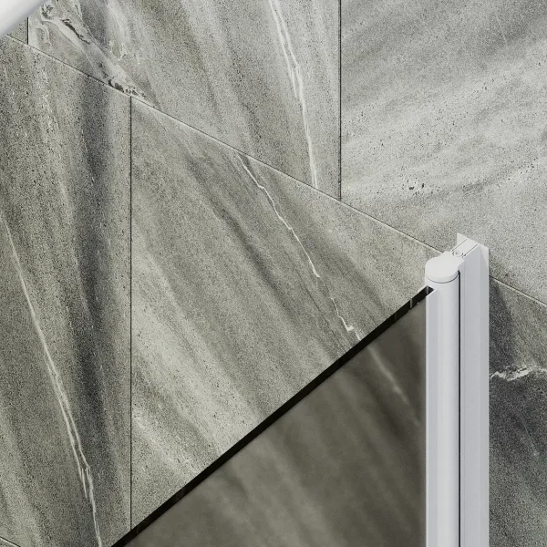 Шторка на ванну MaybahGlass MGV-625-1 80см белый