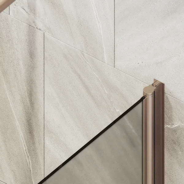 Шторка на ванну MaybahGlass MGV-607-2 50см бронза