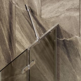 Шторка на ванну MaybahGlass MGV-658-4 69см хром глянцевый