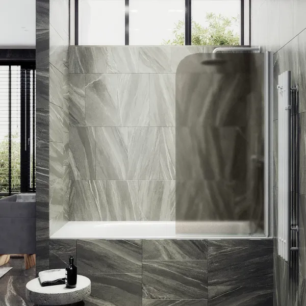 Шторка на ванну MaybahGlass MGV-607-1 50см белый