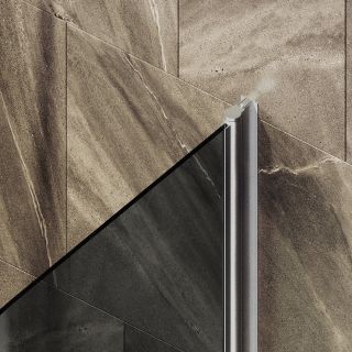 Шторка на ванну MaybahGlass MGV-773-5 50см хром матовый