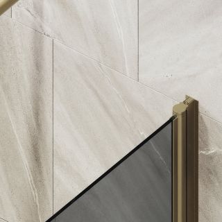 Шторка на ванну MaybahGlass MGV-767-2 40см бронза