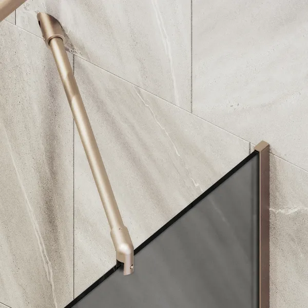 Шторка на ванну MaybahGlass MGV-129-2у 34см бронза