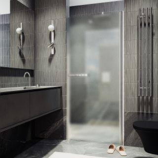 Душевая дверь MaybahGlass MGD-463-5 90см хром матовый/сатин