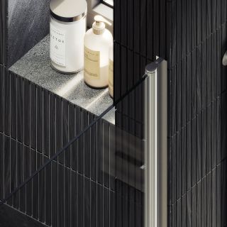 Душевая дверь MaybahGlass MGD-803-5 80см хром матовый