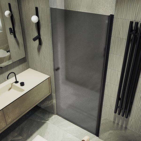 Душевая дверь MaybahGlass MGD-807-6 80см чёрный