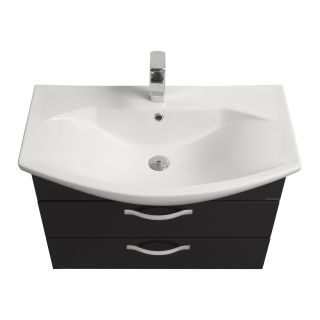 Тумба под раковину Акватон Ария 80см чёрный 1A140801AA950