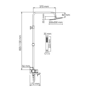 Душевой комплект WasserKRAFT A177.118.103.087.CH хром
