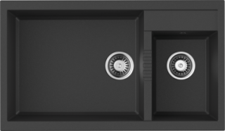 Мойка кухонная Omoikiri Tedori 86-2-LB-BL чёрный