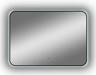 Зеркало с подсветкой Continent Torry ЗЛП1529 с бесконтактным сенсором 120x70см чёрный