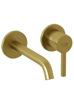 Смеситель для раковины Kludi Nova Fonte Pura 20244N015 брашированное золото